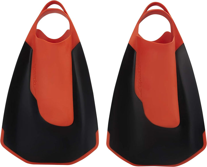 Speedo Unisex Erwachsene Fastskin Kickfin Kick Fin 3/4 Schwarz/Siren Rot, 3/4 Schwarz/Siren Rot