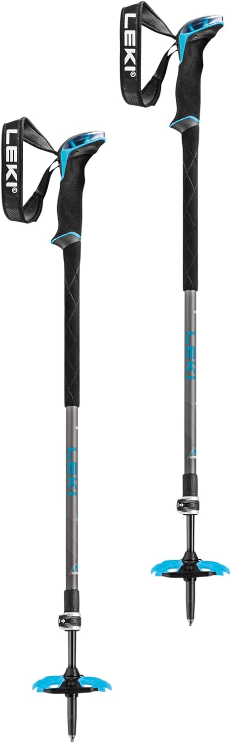 LEKI Sherpa FX Carbon Strong Skistöcke 7.5 silvergray-petrol-black, 7.5 silvergray-petrol-black