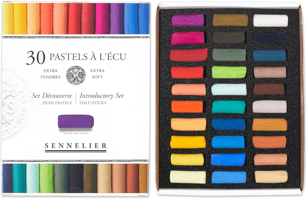 Sennelier Pastells Soft Half ST sortiert, Einheitsgrösse 30 stück (1er Pack) sortiert, 30 stück (1er
