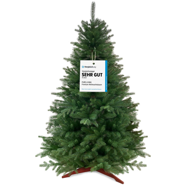 Weihnachtsbaum künstlich 180cm 100% PE Spritzguss - TESTSIEGER - Naturgetreu, dichte Zweige, Künstli