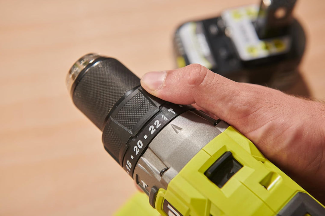 RYOBI 18 V ONE+ Brushless Akku-Schlagbohrschrauber RPD18BL2-0, max. Drehmoment 95 Nm, 24 Drehmomente