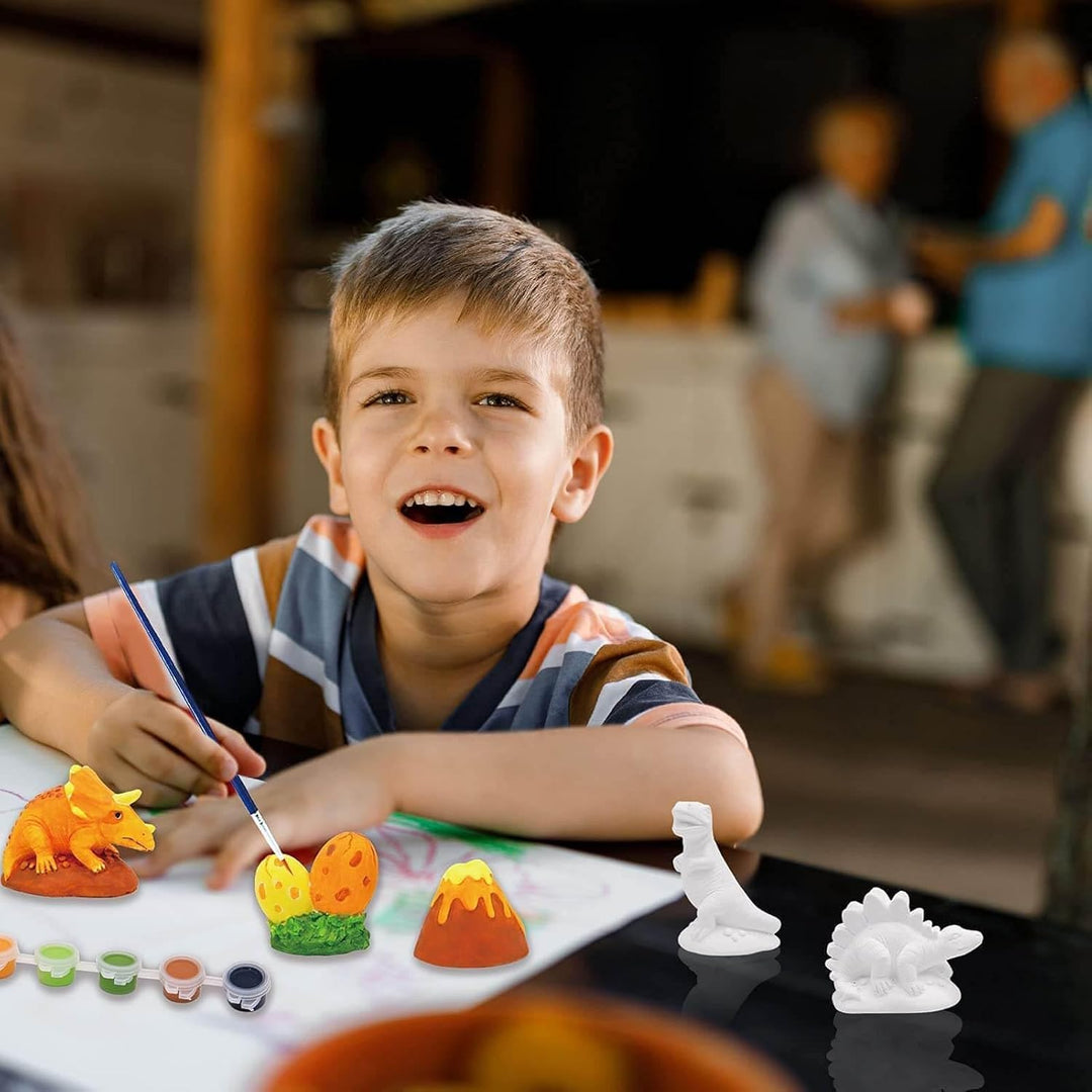 Funto Paint Your Own Dinosaurs Painting Kit, 13 PCS Kunst und Handwerk Set für Kinder, STEAM Projekt
