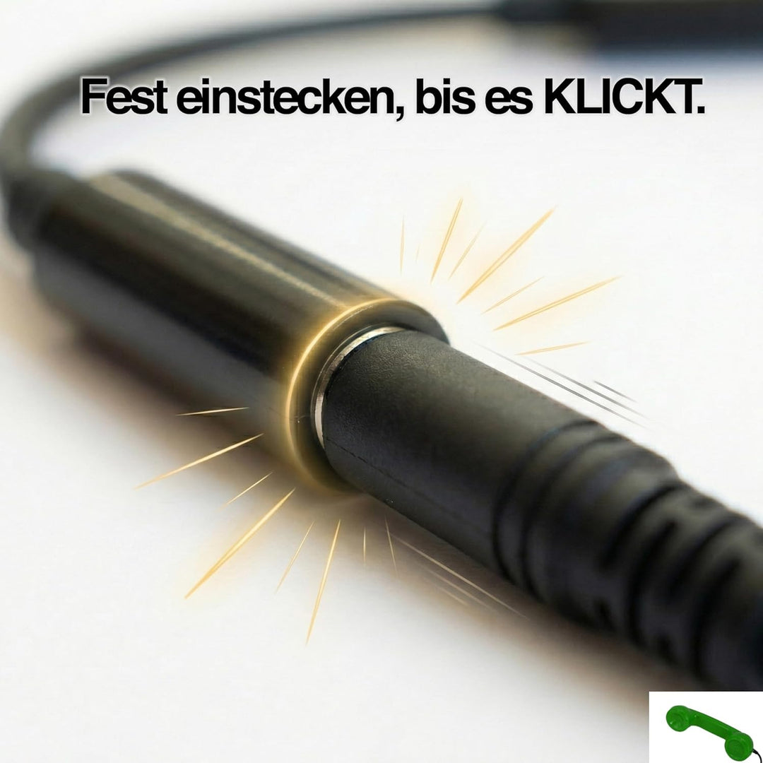Opis 60s Micro - Retro Handyhörer für Android Smartphones, Tablets, Notebooks und Handys in der Form
