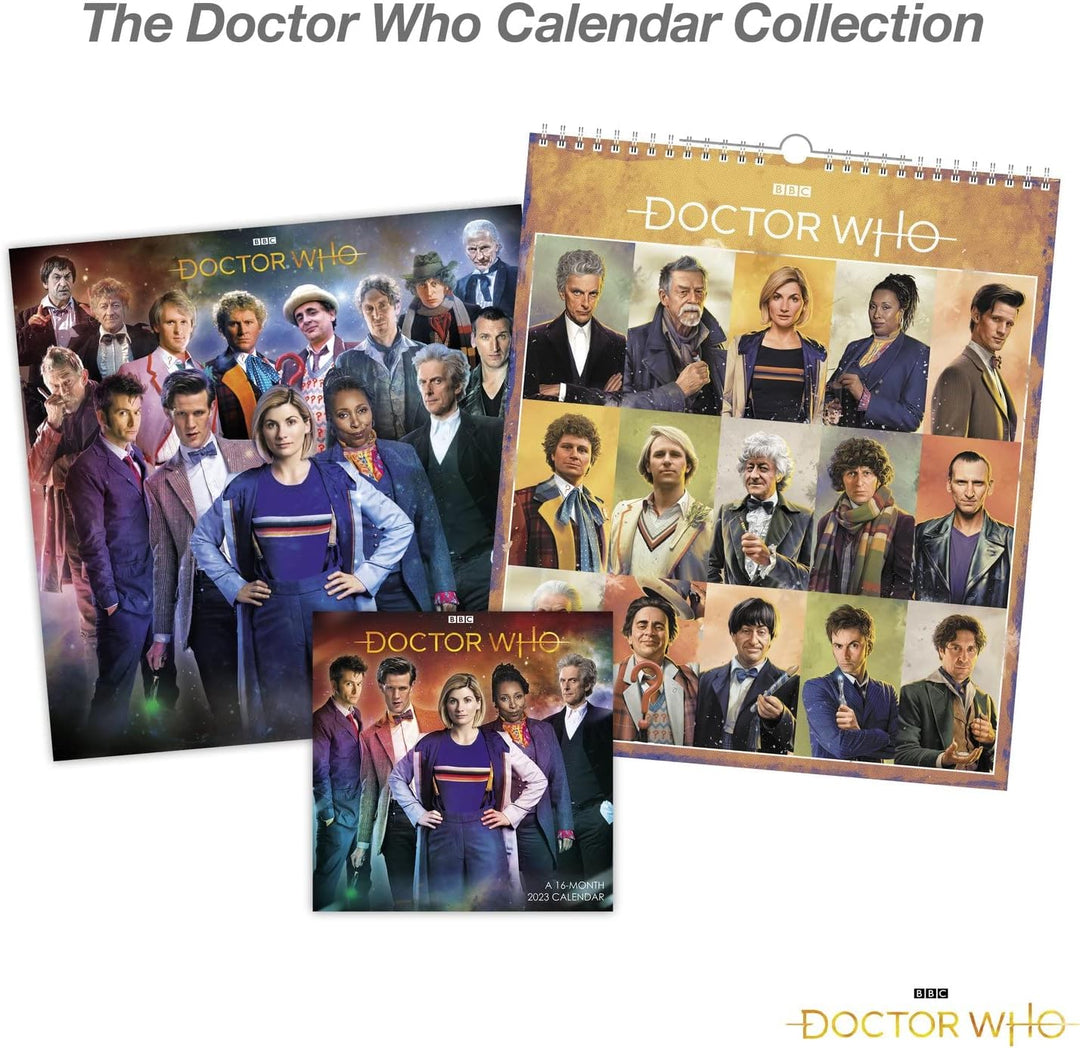 Day Dream Calendars DDSE652823 Doctor Who Monatskalender, Sonderausgabe, 16 Monate, 33 x 38 cm Docto