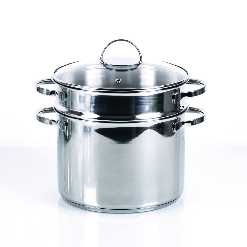 Moneta Allegro Kochtopf 22 cm aus Edelstahl für alle Herdarten 5,9 Liter