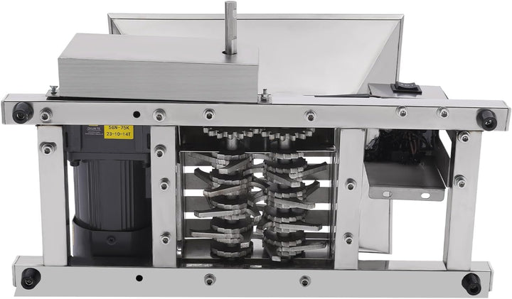 Obstmühle, Elektrisch Obsthäcksler, Produktionskapazität 20kg/h, 75rpm, 4L Fassungsvermögen, Einspei