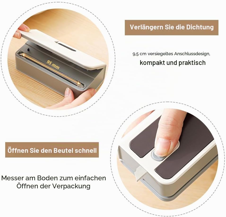 Mini Beutelverschliesser, Tragbarer Folienschweissgerät mit Magnet auf Der Rückseite und Verstecktem
