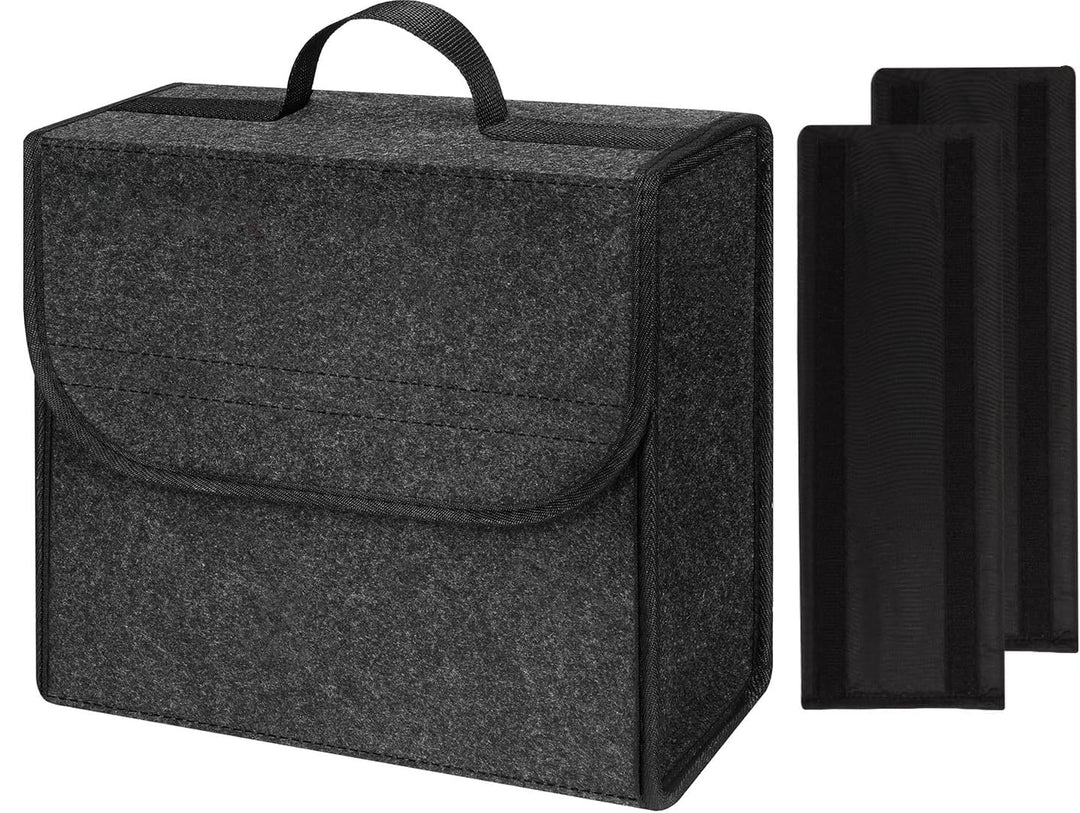 Upgraded Kofferraumtasche Toolbag mit verstärkten Seitenwänden, Nadelfilz Kofferraum-Organizer, Auto