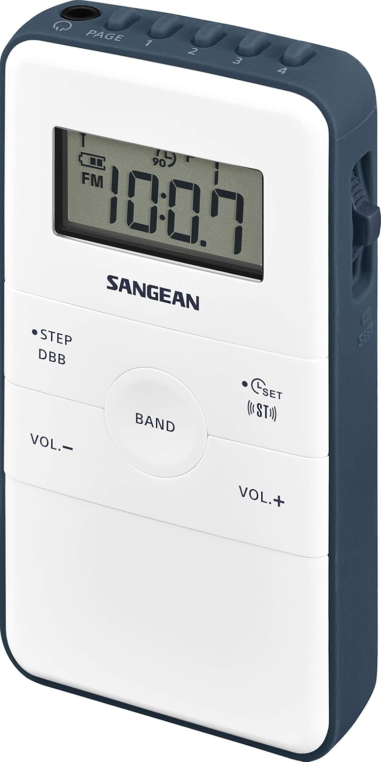 Sangean DT-140 Weiss/Blau (Pocket 140), Petite Taille