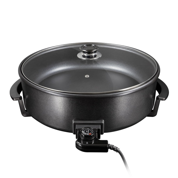 Hochwertige elektrische Pizzapfanne Partypfanne 42 cm/Grillpfanne/Elektropfanne/Pizzaofen /Crepe /Pa