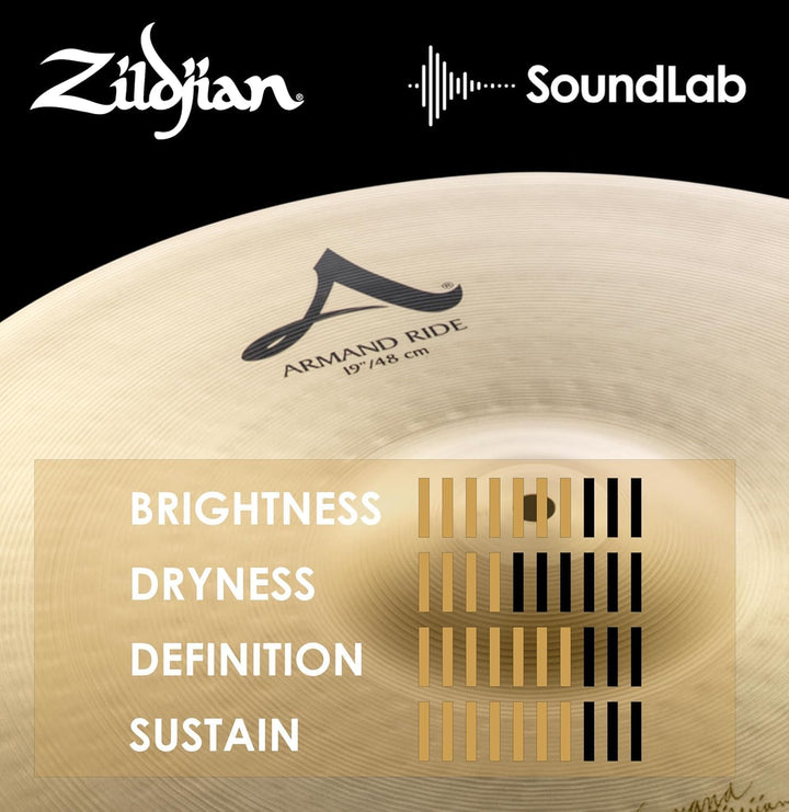 Zildjian A Zildjian Series - 19" Armand Zildjian Beautiful Baby Ride with 3 Rivets