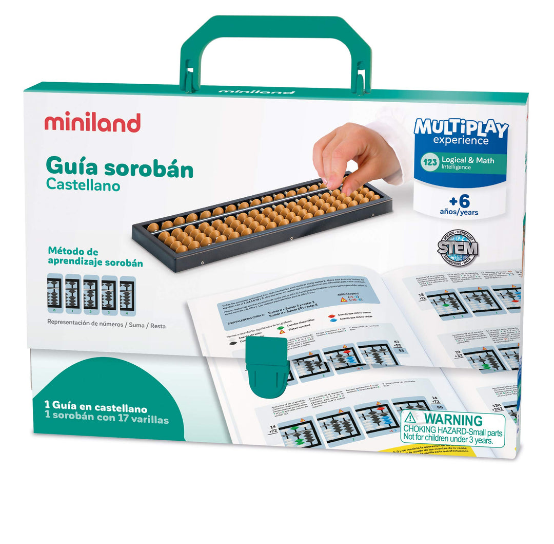 Miniland –-Set mit japanischem Soroban und Abakus-Führer (95084)