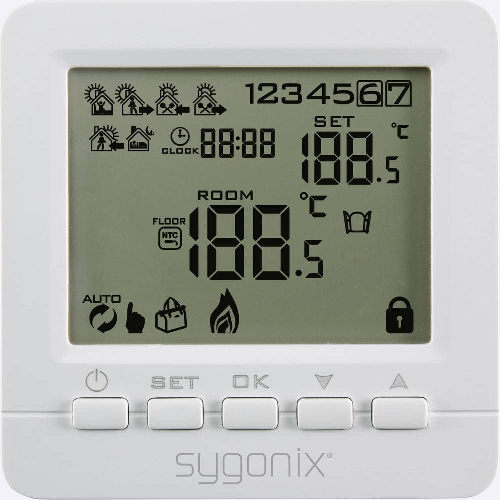Sygonix SY-4500818 Raumthermostat Unterputz Wochenprogramm 1 St.
