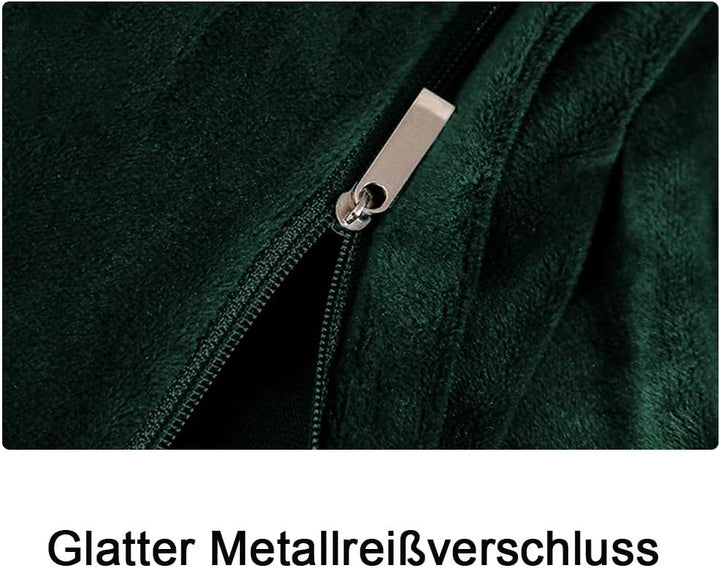 Michorinee Winter Plüsch Bettwäsche Set 220x240 Cashmere Touch Flauschig & Warme Coral Fleece Uni Be