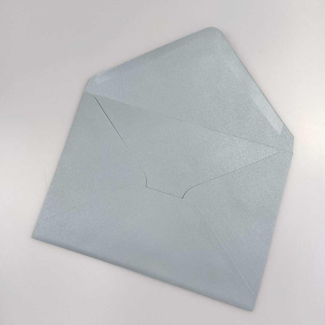 Lucky Star Briefumschläge, A7, Perlglanz, staubblau, 13,6 x 19,6 cm, perfekt für Hochzeiten, Einladu