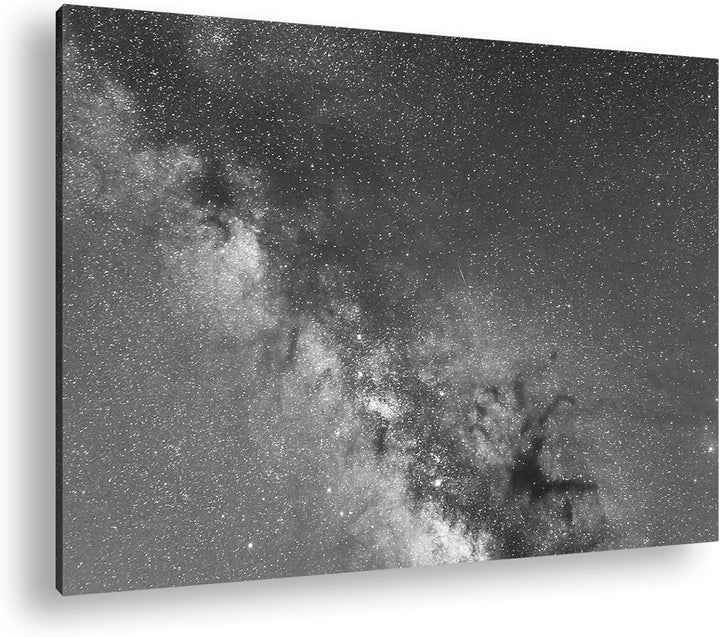 deyoli die faszinierende Milchstrasse am Nachthimmel Effekt: Schwarz&Weiss, Format: 80x60 als Leinwa