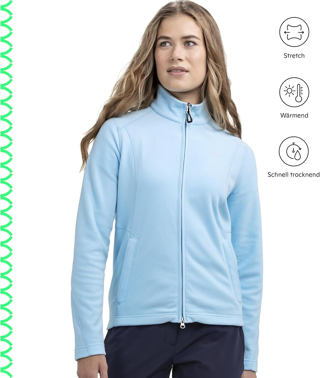 Schöffel Damen Fleece Jacket Leona3 Jacke 40 Blau, 40 Blau