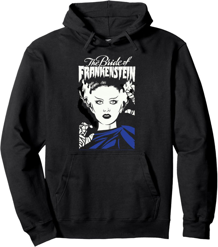 Universal Monsters The Bride Of Frankenstein Illustrated Pullover Hoodie