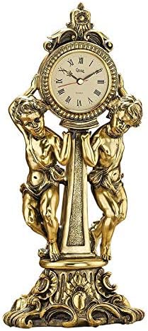 Design Toscano Amboise, Kaminuhr mit Cherubinen