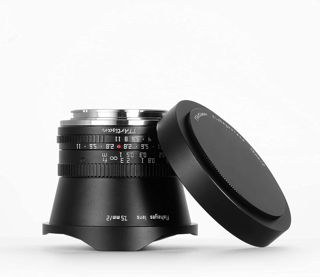 TTARTISAN 7.5mm F2.0 APS-C Fisheye Objektiv Manueller Fokus für Sony E Mount (Ohne ND-Filter)