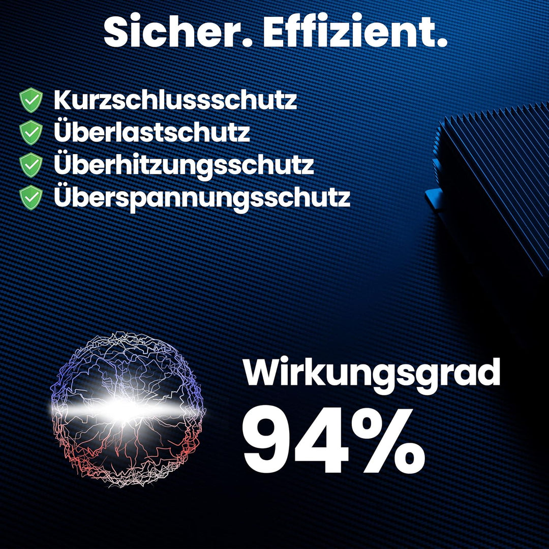 Bauer Electronics | DC DC 22V-36V zu 19V Spannungswandler 10A 190W | 24V 19V Converter Netzteil Adap