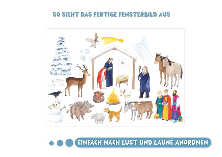 Rica erlebt Weihnachten. Ein Folien-Adventskalender zum Vorlesen und gestalten eines Fensterbildes (