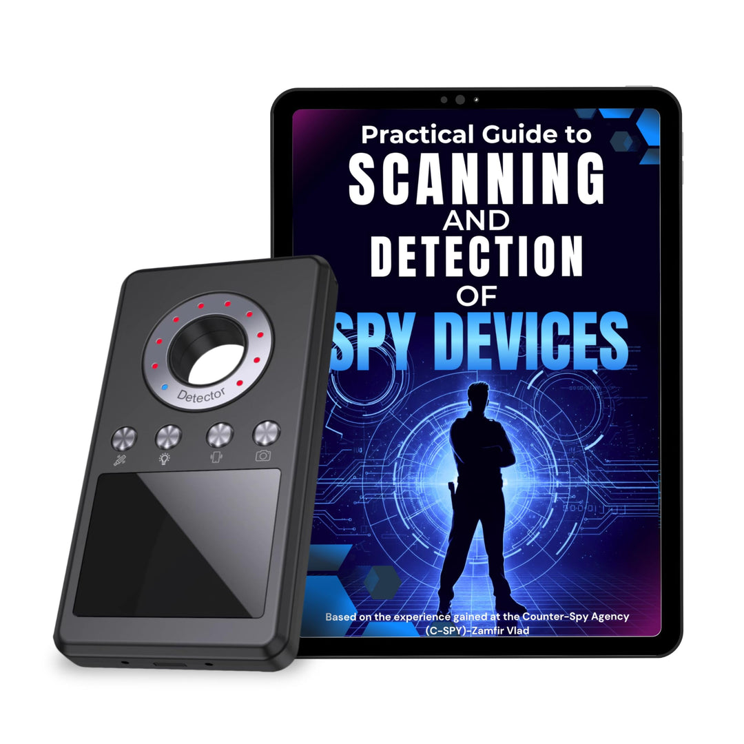 Wanzen Detektor Anti-Spy – RF Scanner für Versteckte Kamera, GPS Tracker & Abhörgeräte, Signal Detek