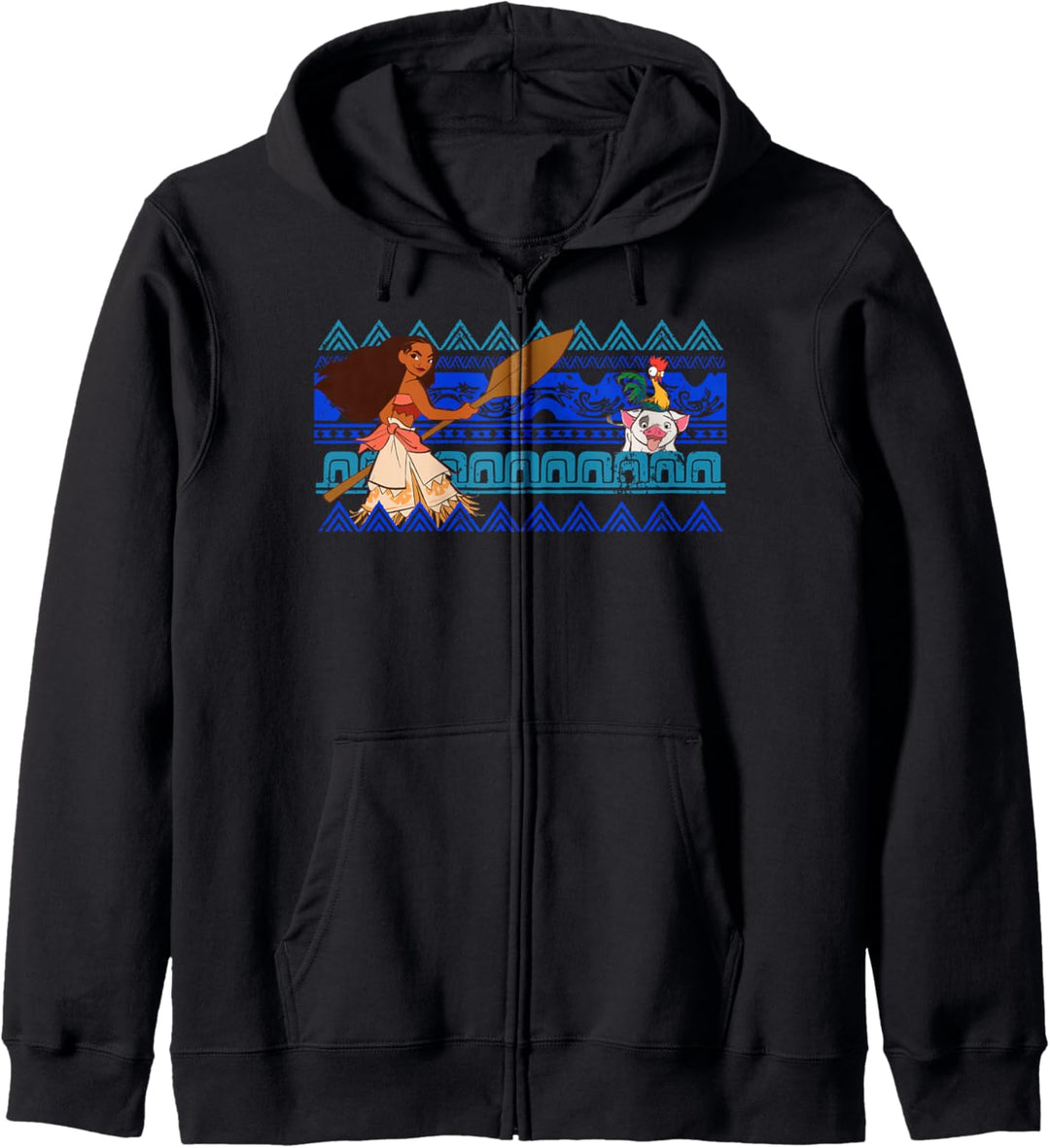 Disney Moana Hei Hei Pua Geometric Lines Kapuzenjacke