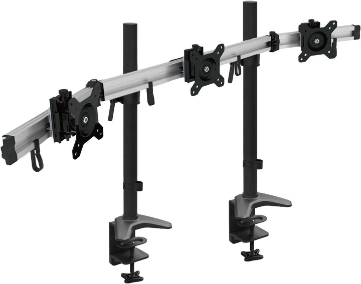 HFTEK 3-Fach-Monitorarm-Halterung Halter Tischhalterung für 3 Monitore von 15 – 34 Zoll mit Tisch-Kl