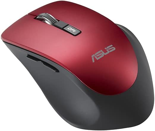 Asus WT425 Optische Maus (wireless, USB) rot, Rot