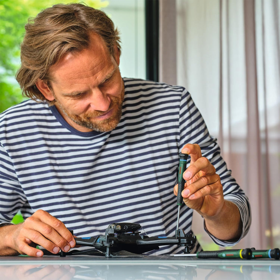 Bosch Präzisionsschraubendreher-Set 13-teilig (Präzise Schraubendreher für Heimwerken und Modellbau;