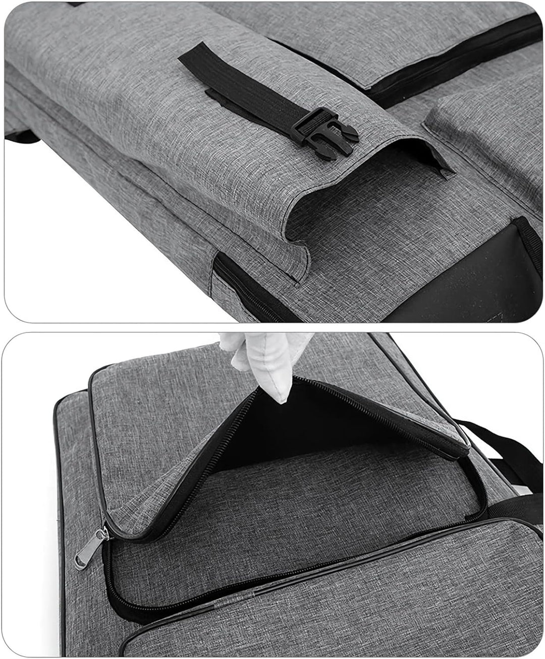 Rucksack A3 Zeichenbrett Gross Tragetasche mit Schultergurt Transporttasche Multifunktional Tasche Z