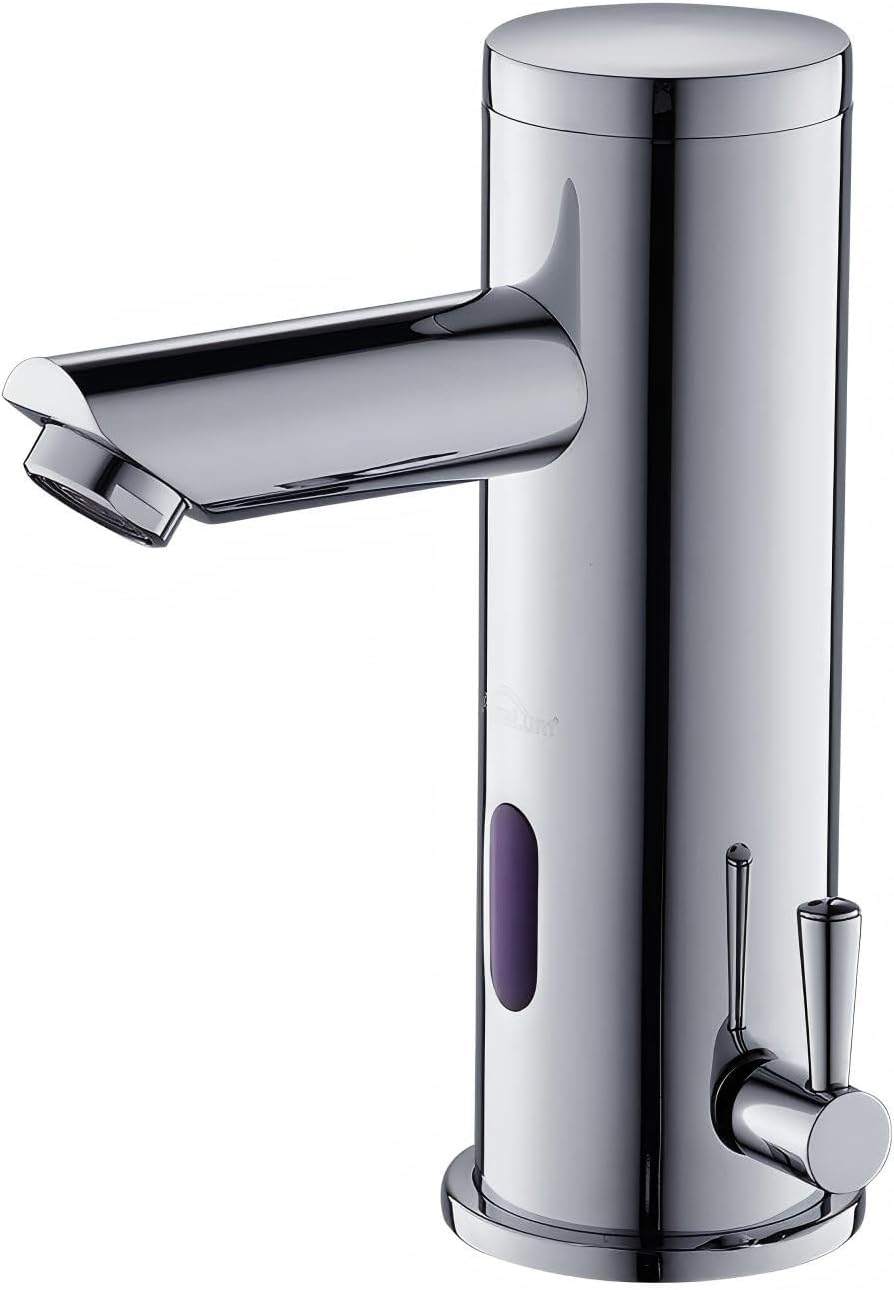 Auralum Automatischer Sensor Wasserhahn Infrarot badarmaturen waschtischarmatur Mischbatterie 18,2cm