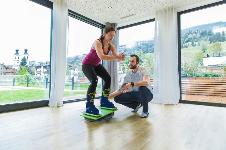 MFT Sport Disc Fitnessgerät, grün/grau, 52 x 51 x 51 cm