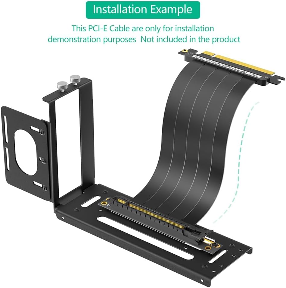 Externe GPU -Dockingstation Vertikaler GPU -Mount -Halterung, 2 Steckplatzlenkhalter mit Hardware, E