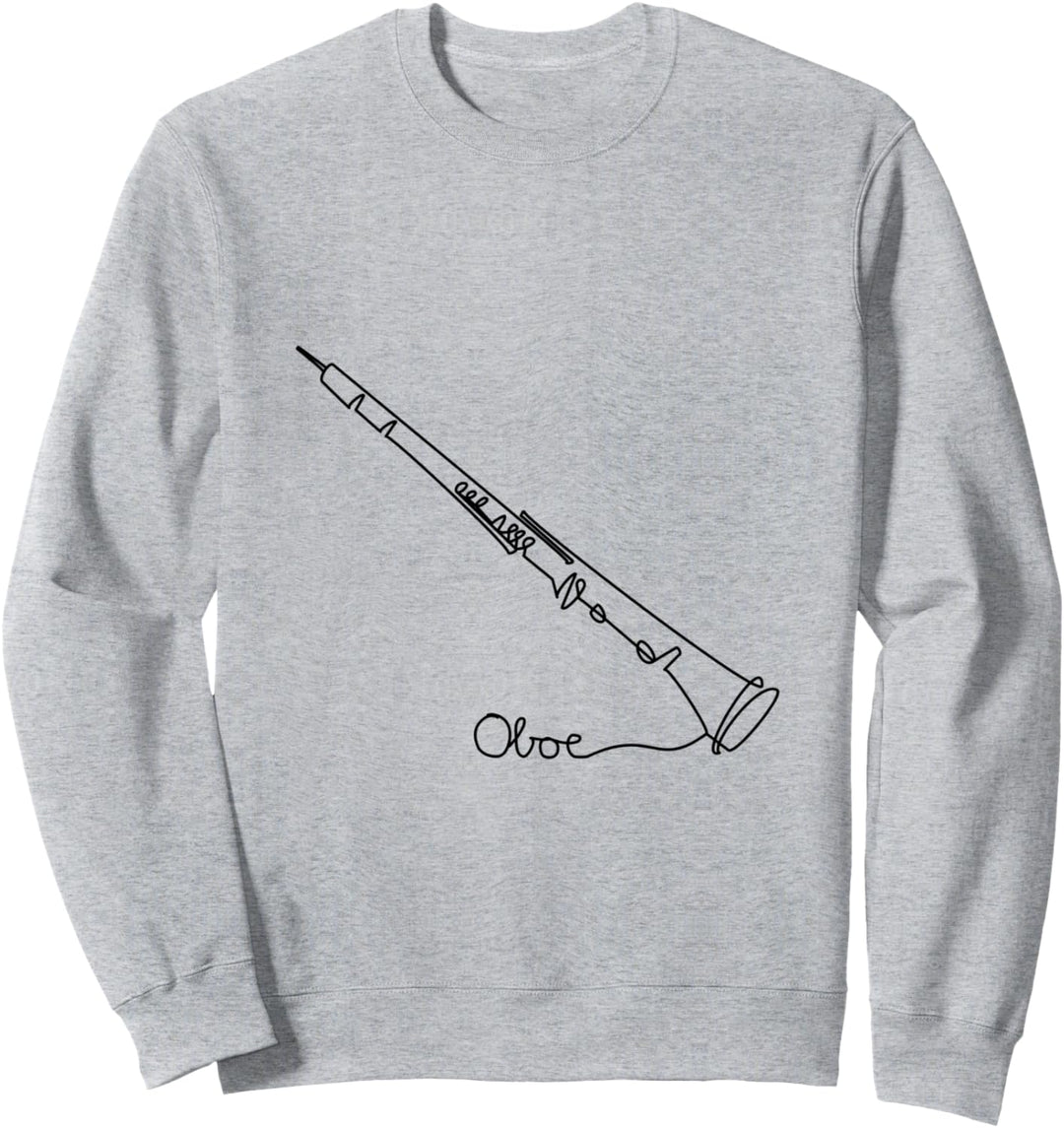Künstlerlisches Oboist Musiker Design One-Line Oboe Sweatshirt