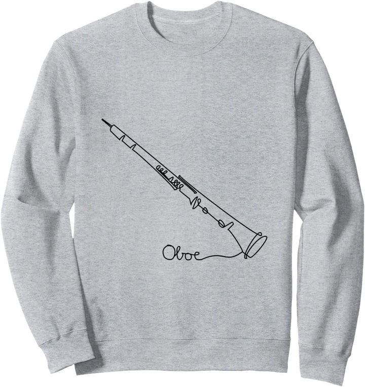Künstlerlisches Oboist Musiker Design One-Line Oboe Sweatshirt