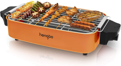 Tischgrill Elektrogrill für Balkon,BBQ Tischgrill Elektrisch für 4 – 6 Personen Balkon Innen Party m