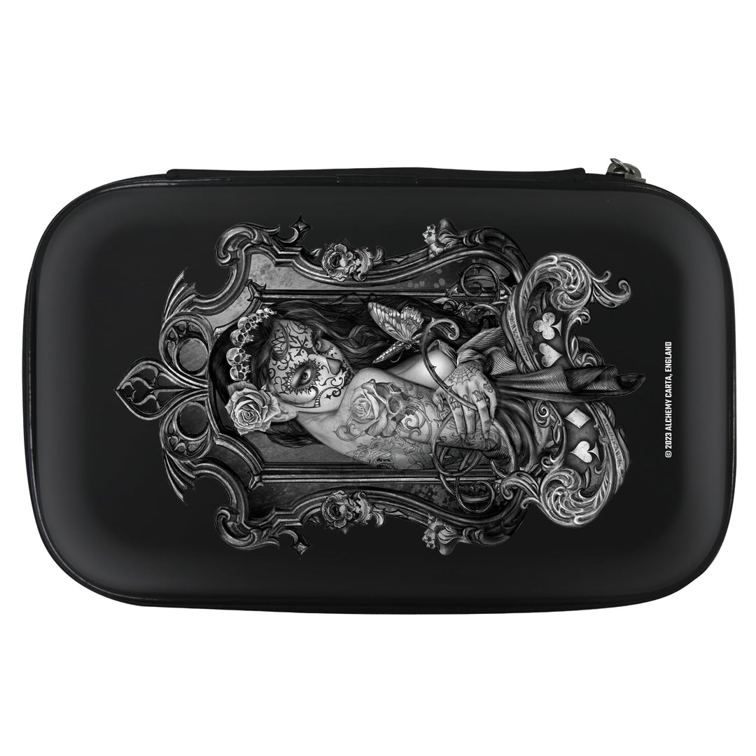 Offiziell lizenzierte Alchemy Darttasche im Gothic-Fantasy-Design, Schwarz , Handgepäck