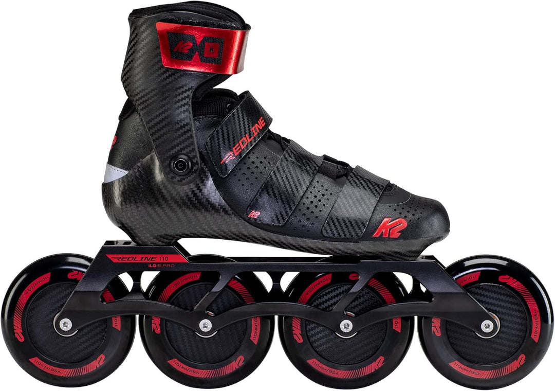 K2 Skates Unisex Inline Skates REDLINE 110, black - red, 30F0195 EU: 47 (UK: 11.5 / US: 12.5) black