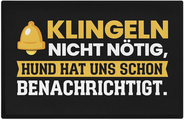 Trendation - Hundebesitzer Geschenk Hund Fussmatte mit Spruch Geschenkdiee 60x40 cm