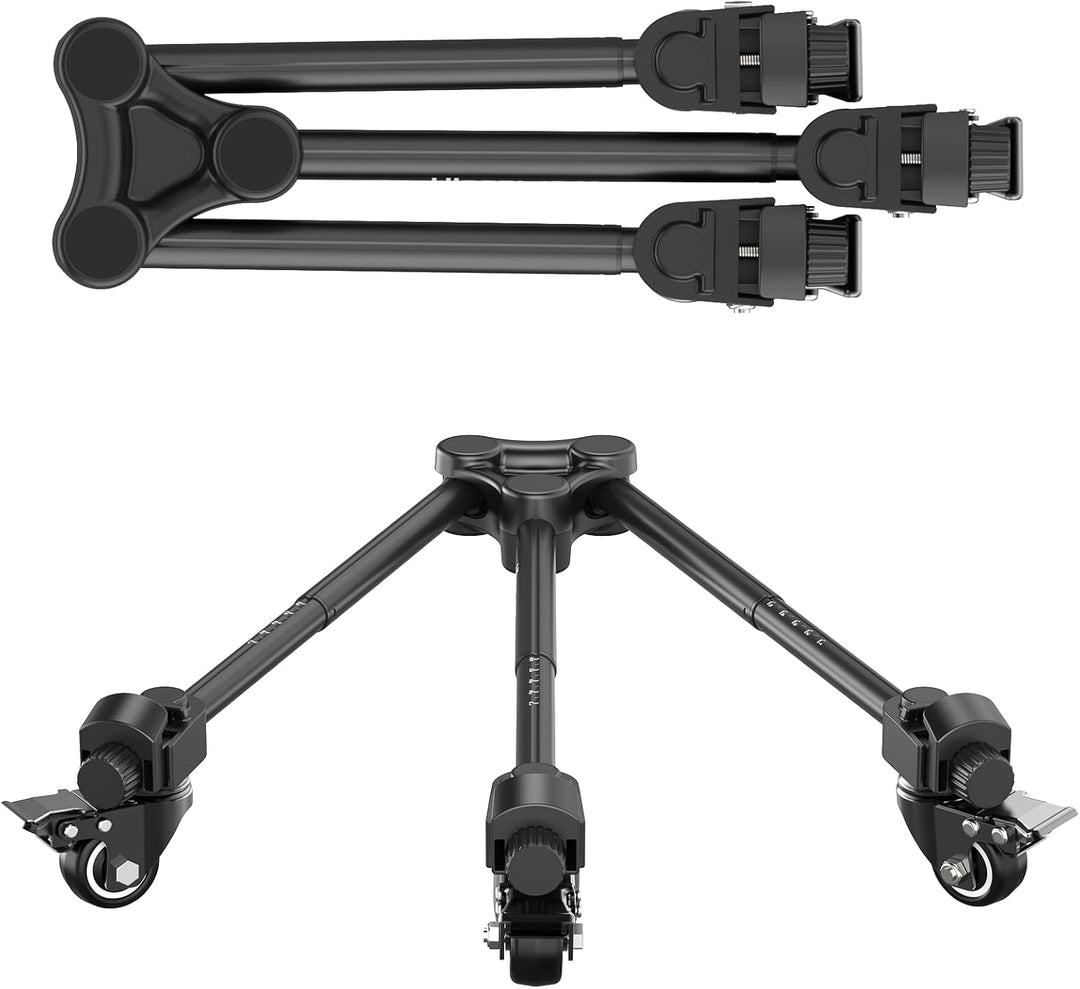 ULANZI AT02 Stativ Dolly, Einstellbare Beinlänge für AT01 Kamera Stative, Max. Belastung 20kg, AT02