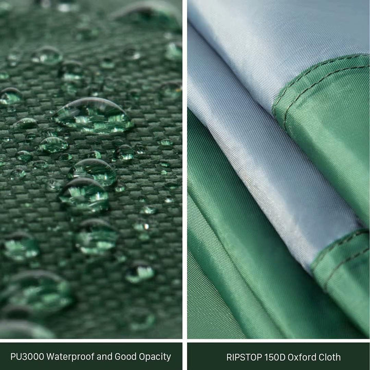 Forceatt Zeltplane, 3,7 * 4,3 m Tarp Ultraleicht mit 6 Umreifungspunkten, Anti-UV & wasserdicht Tarp