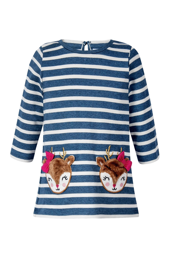 Happy Girls Mädchen Kleid Kinderkleid 98 Jeans Blue, 98 Jeans Blue
