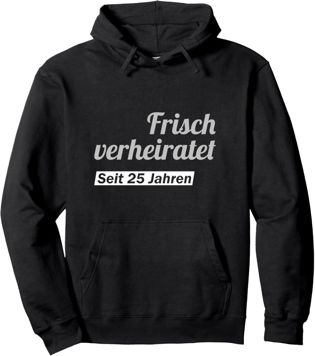 Silberhochzeit Geschenk Mann Frau 25 Jahre Silberne Hochzeit Pullover Hoodie