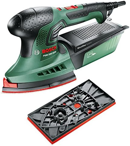 BOSCH Schleifblätter (25 Blatt), gemischte Körnung (G40, G80, G120, G180), passend für: PSM 80A, 100