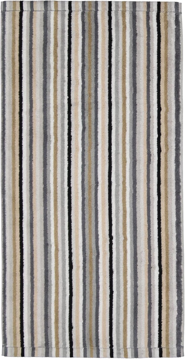 CAWÖ Home Handtücher Life Style Streifen 7048 Kiesel - 37 Saunatuch 70x180 cm, Saunatuch 70x180 cm