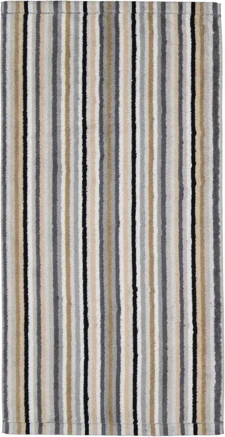 CAWÖ Home Handtücher Life Style Streifen 7048 Kiesel - 37 Saunatuch 70x180 cm, Saunatuch 70x180 cm