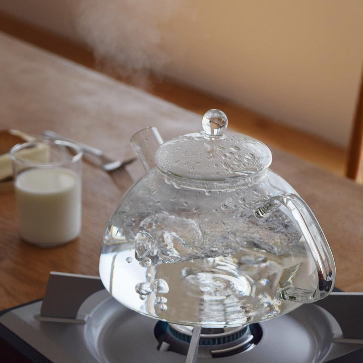Trendglas Jena Wasserkocher NOVA aus Borosilikatglas mit Glasdeckel, 1.2 L, Glas