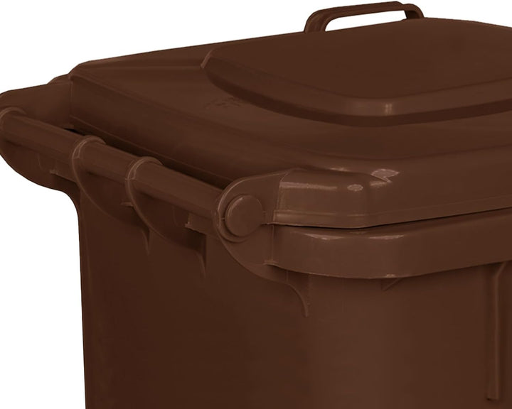 Jestic Mülltonne 120 240 mit leisen Gummirädern, für Mülltrennung, Recycling innen aussen, EN840, 12